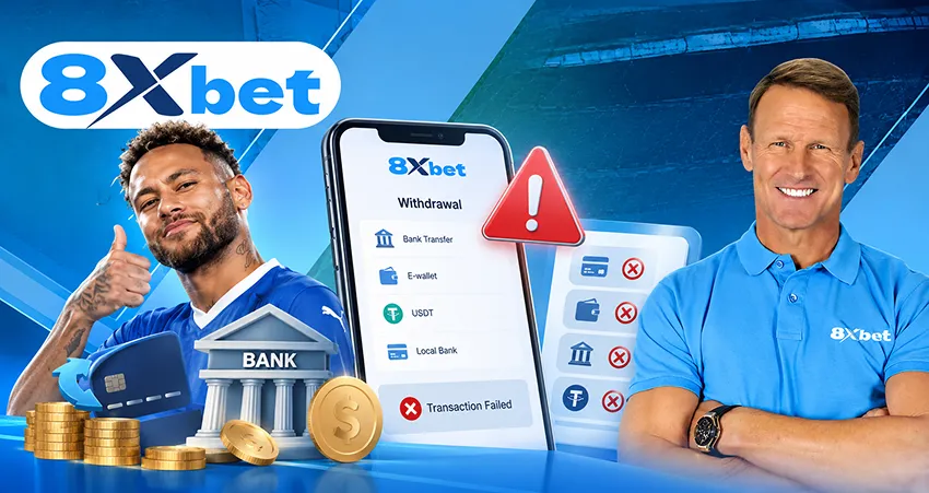 8xbet rút tiền không được? Những nguyên nhân thường gặp